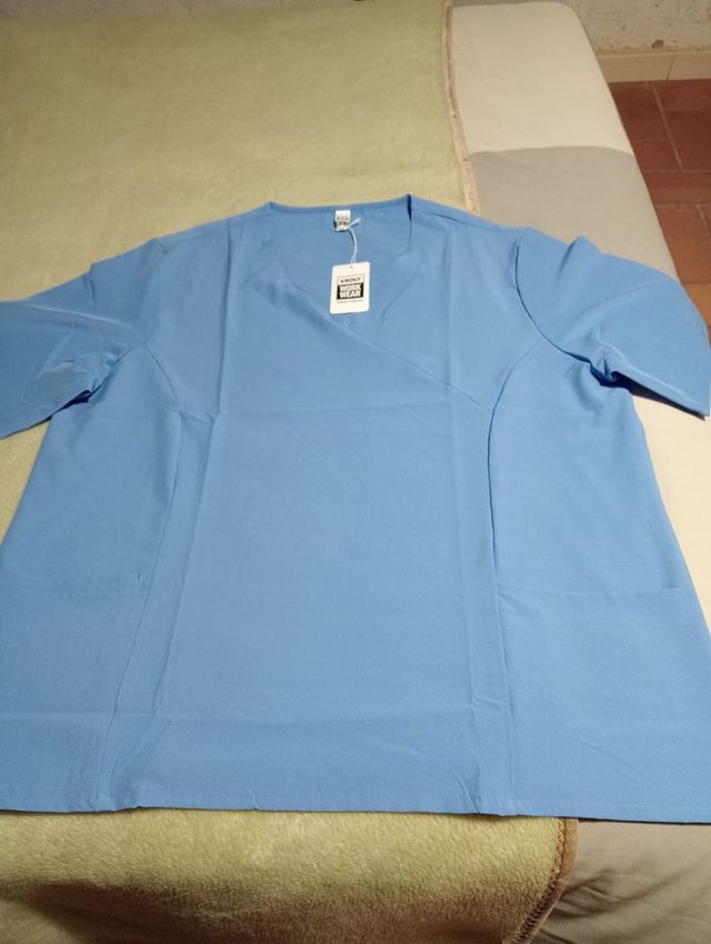 Casaca sanitaria azul