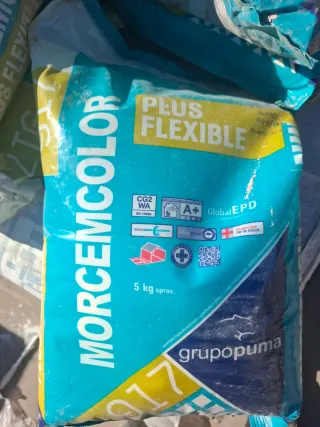 Mortero para rejuntado 5kg MORCEMCOLOR