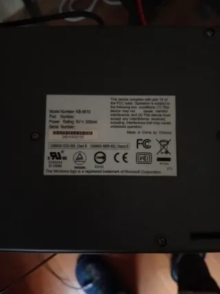 Teclado PC Gris y Negro