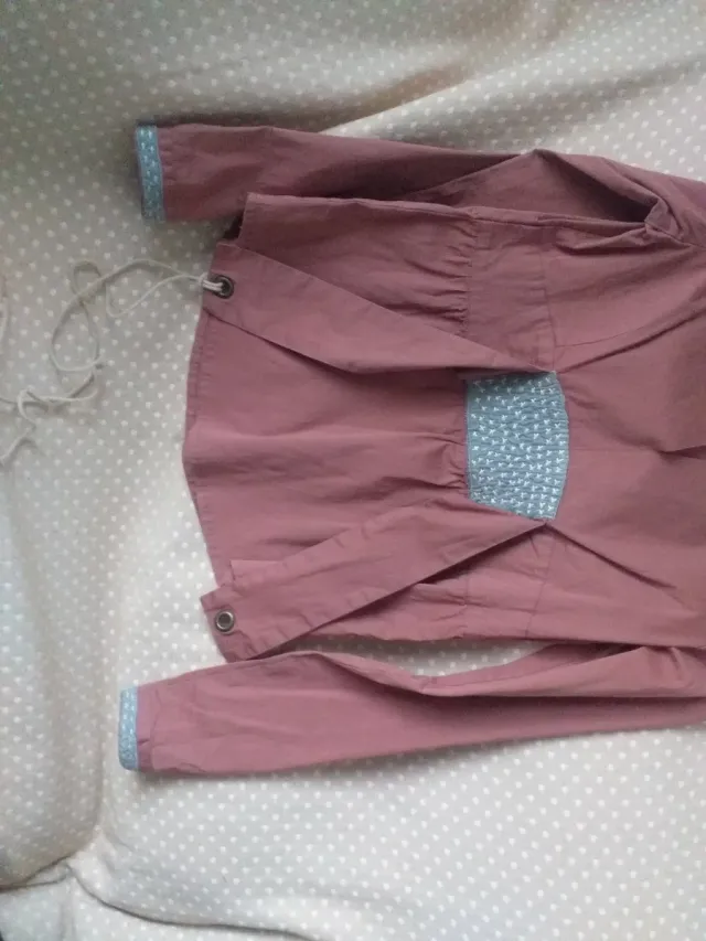 Camisa Amarti rosa y gris