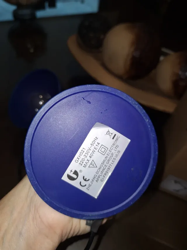 Flexo azul para escritorio