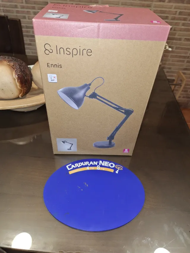 Flexo azul para escritorio