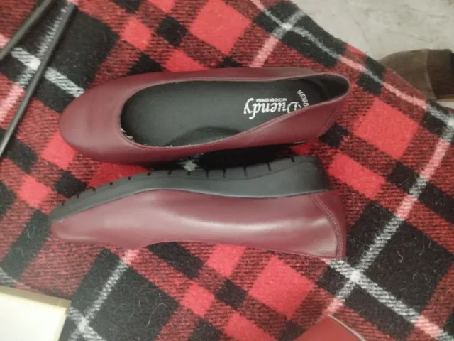 Zapatos Bailarina Mujer Duendy Rojo