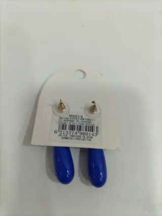 Pendientes Flamenca WALINA Azul y Dorado