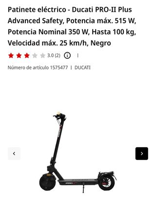 Patinete Eléctrico Ducati Pro II Plus