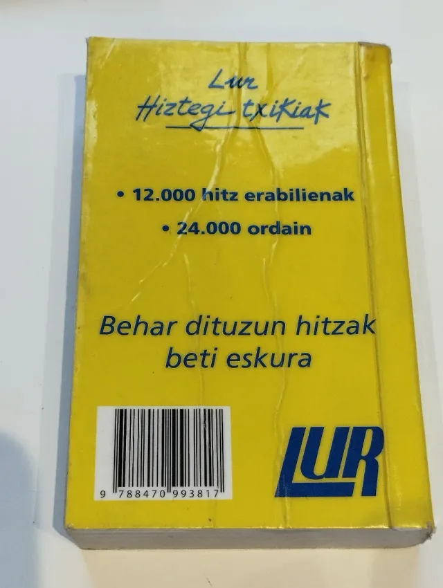 Diccionario Euskera Castellano de bolsillo