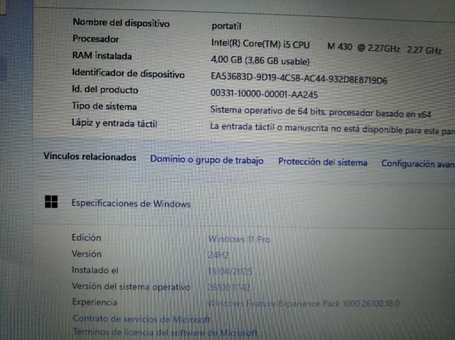 Portátil Acer Negro/Plateado y con cargador