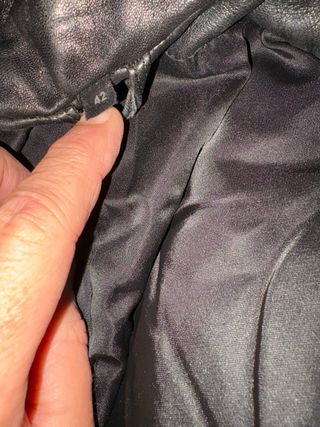 Giacca donna in vera pelle vintage nera