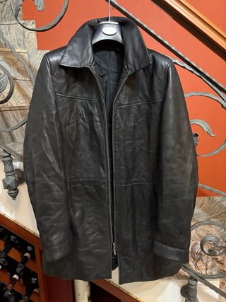 Giacca donna in vera pelle vintage nera