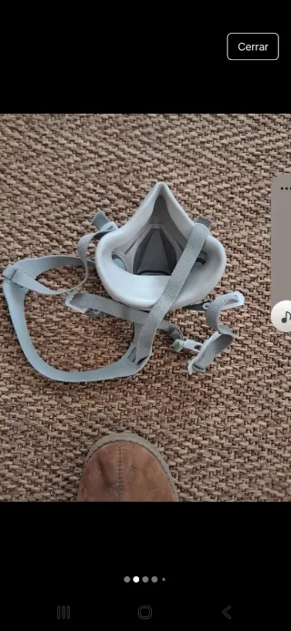 Mascarilla protectora obra