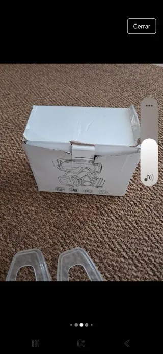 Mascarilla protectora obra