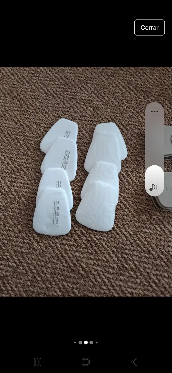 Mascarilla protectora obra