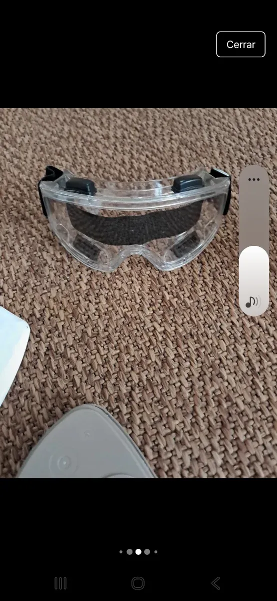 Mascarilla protectora obra