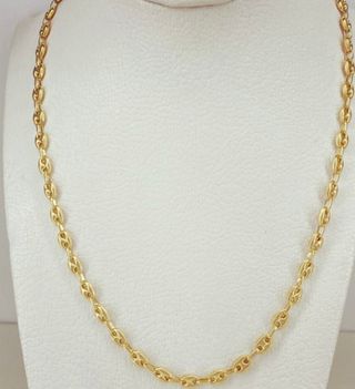 Cadena laminada en oro 24k