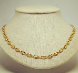 Cadena laminada en oro 24k