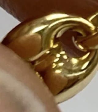 Cadena laminada en oro 24k