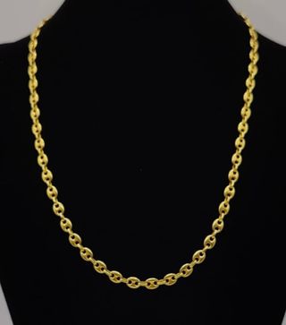 Cadena laminada en oro 24k