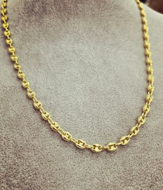 Cadena laminada en oro 24k