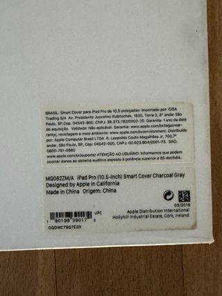 Apple iPad Pro 10.5” Smart Cover MQ082ZM/A