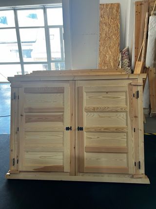 Ventanas de madera con contraventanas