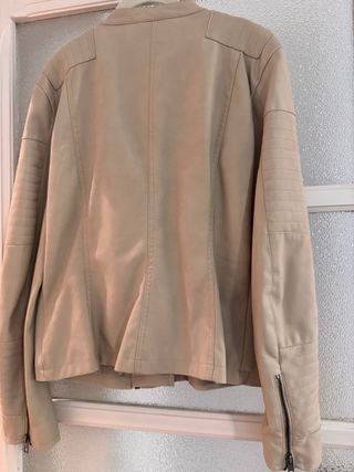 Cazadora Biker ONLY Beige