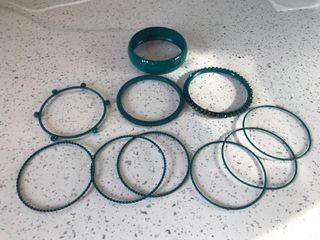 Set NR.10 braccialetti Verde Acqua T.