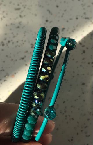 Set NR.10 braccialetti Verde Acqua T.