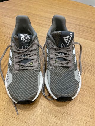 Zapatillas Adidas unisex grises/verdes Talla 38.5