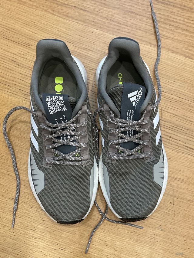 Zapatillas Adidas unisex grises/verdes Talla 38.5