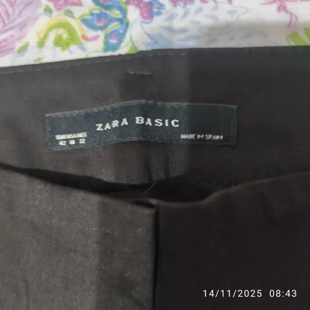 Pantalón Zara Talla 42 Negro