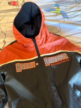Chaqueta Harley-Davidson Niño Naranja/Negra