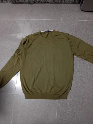 Jersey Cortefiel Hombre Verde Oliva