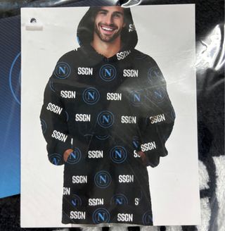 Plaid SSC Napoli Fleece Nero/Blu