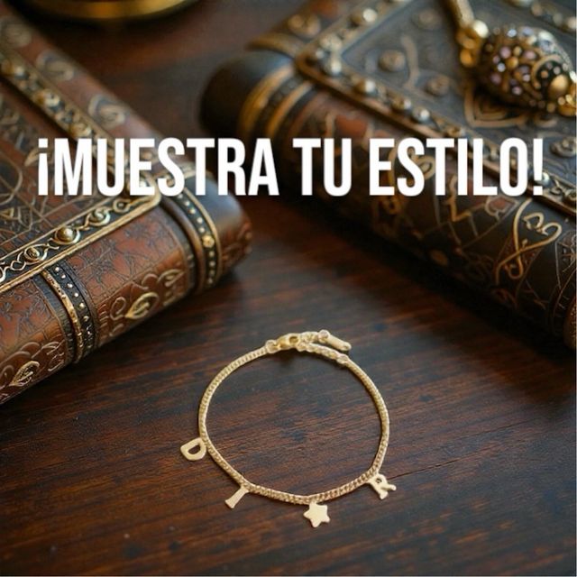 Pulsera Dior dorada con estrella