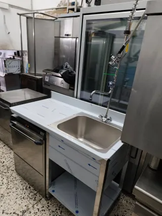 Fregadero industrial inoxidable