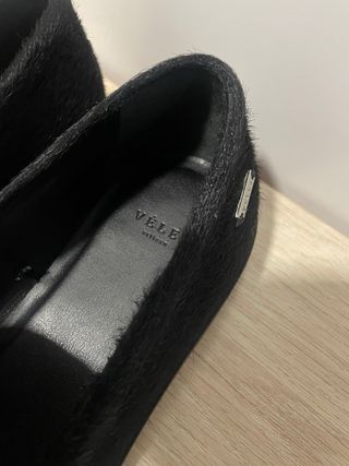 Mocasines de Piel Negro Talla 38