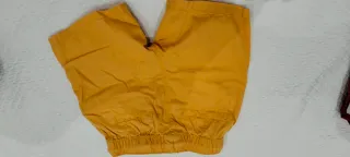 Pantaloncini neonato giallo con laccetto