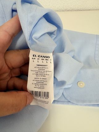 Camisa Oxford El Ganso Azul