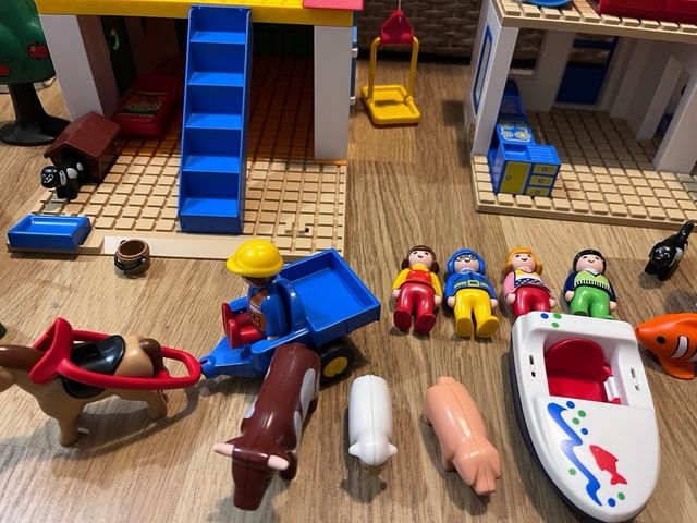 Playmobil 1 2 3 Casa, Granja y Accesorios