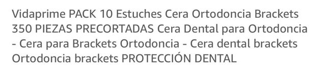 Estuches Cera Ortodoncia Vidaprim