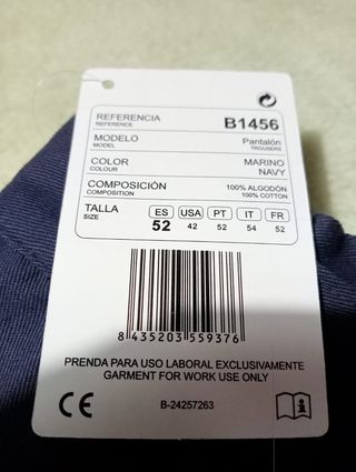 Pantalón de trabajo azul