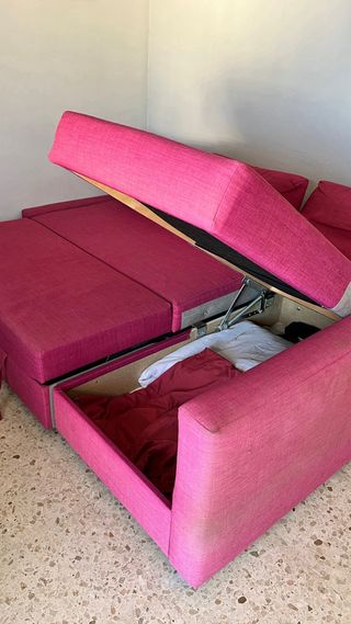 Sofá cama ChaiseLongue 4 Plazas con Almacenamiento