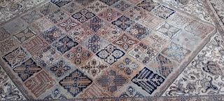 Alfombra de lana grande multicolor