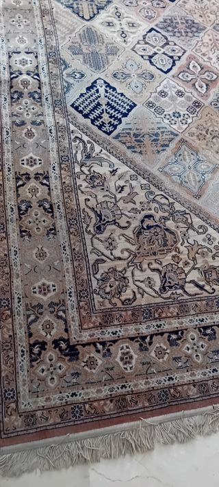 Alfombra de lana grande multicolor