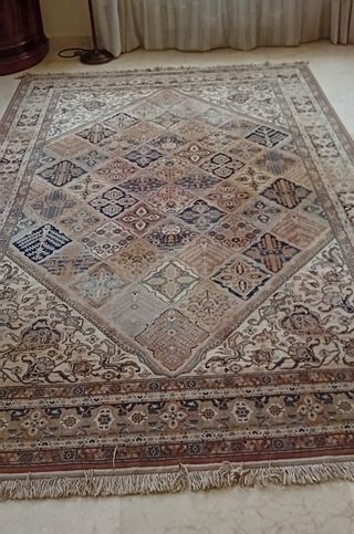 Alfombra de lana grande multicolor