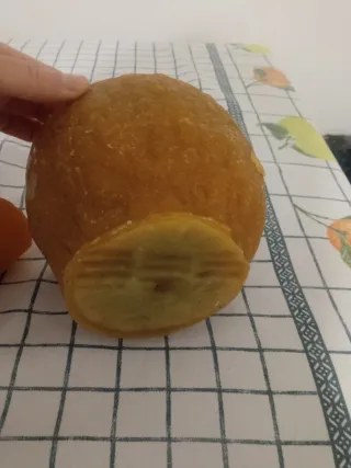 Set 2 candele arancioni