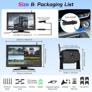 NUEVO Kit Cámaras Marcha Atrás con Pantalla 10.1"