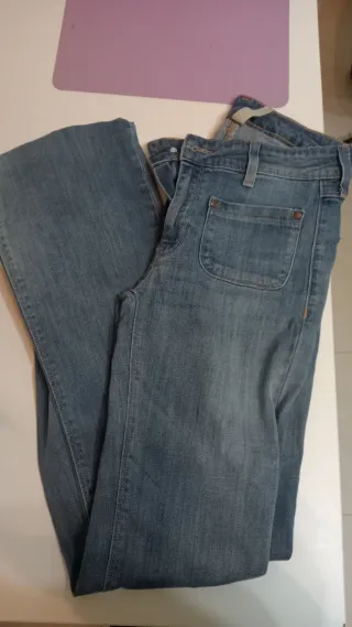 Vaqueros campana Mango Talla 36