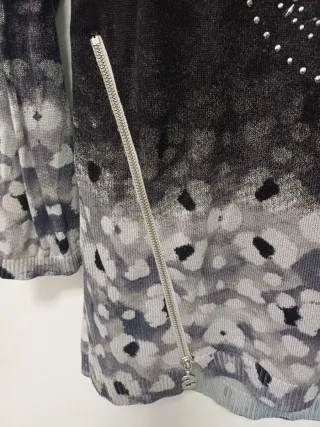 Jersey fantasía desigual con brillos