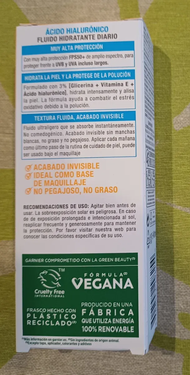 Garnier Delial Super UV Fluido Hidratante SPF 50